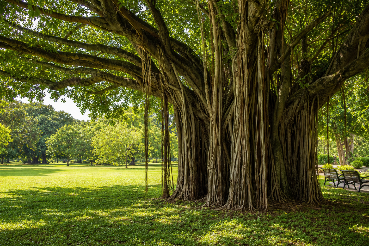 A banyan tree symbolising growth and stability